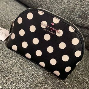 Kade spade “staci picture dot” small cosmetic bag